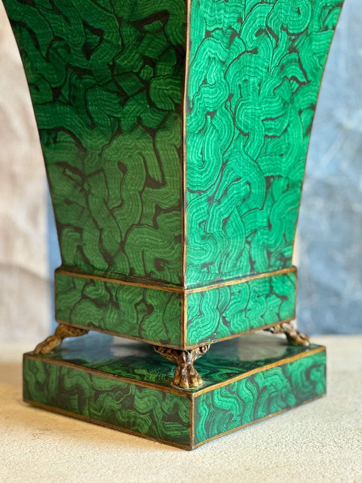 Faux Malachite Jardinere