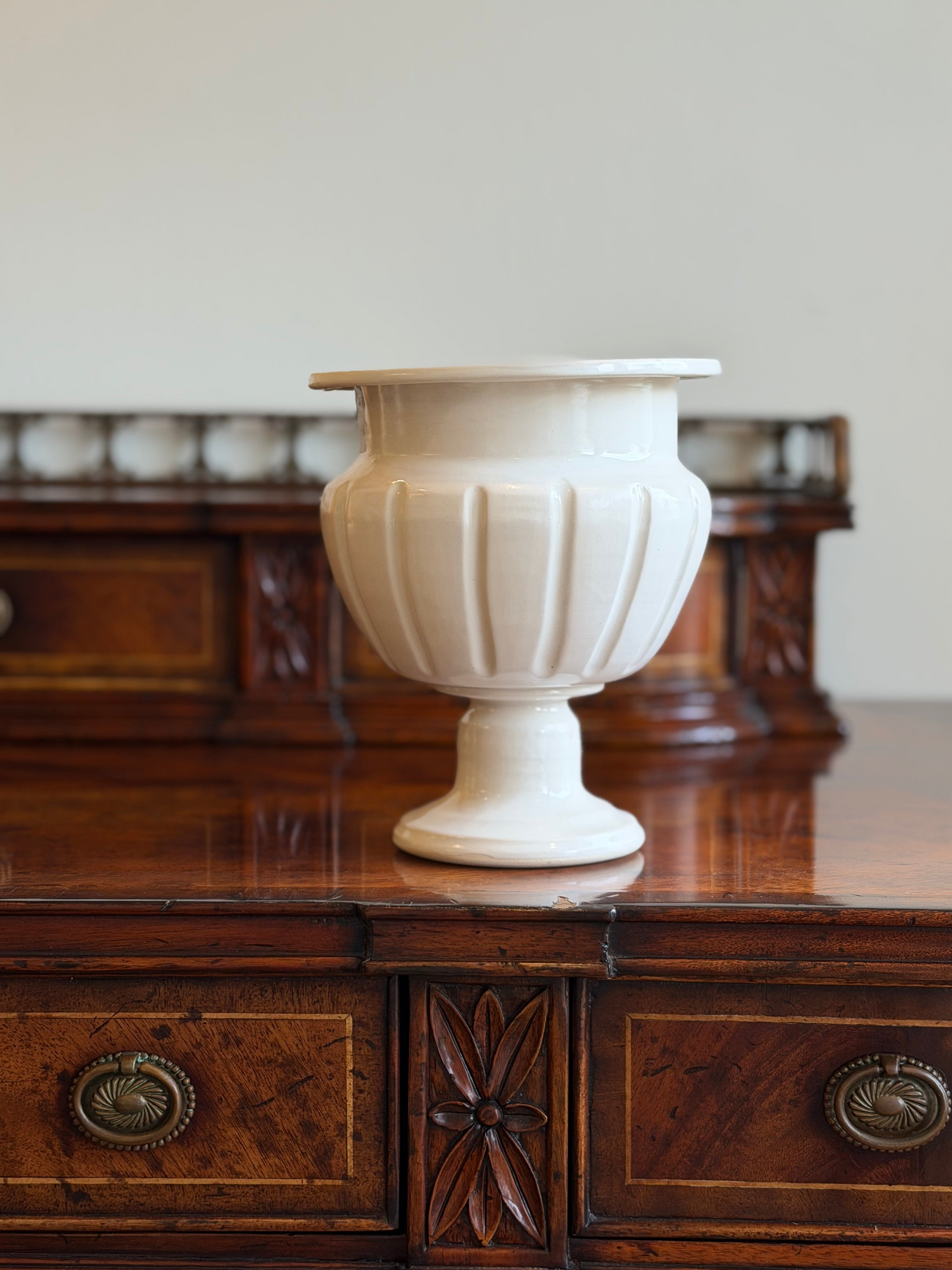 Fluted Floral Pot | Housebound Interiors