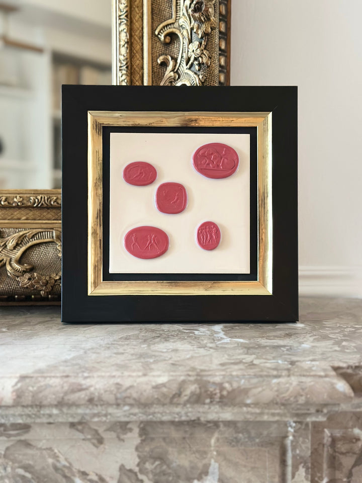 Framed Cameo Piastrella - Rubino