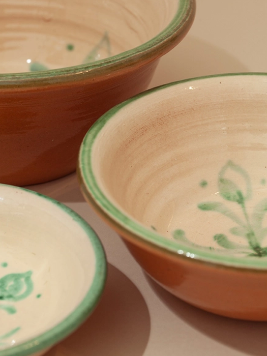 Green Granaíno Spanish Ceramic Bowls