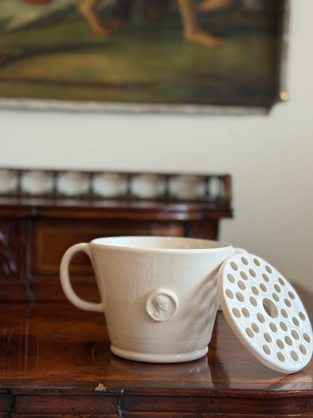 Intaglio Floral Amphora