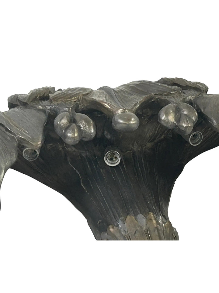 Monumental Palm Tree Floor Sconce Attributed to Maison Jansen