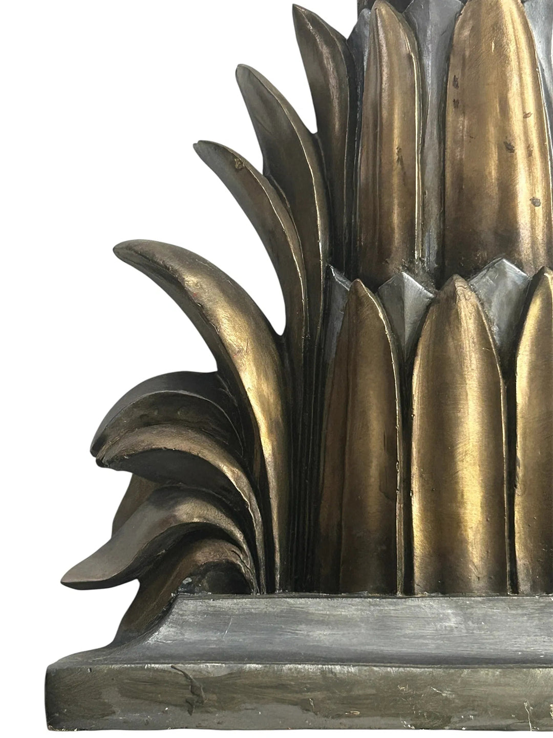 Monumental Palm Tree Floor Sconce Attributed to Maison Jansen