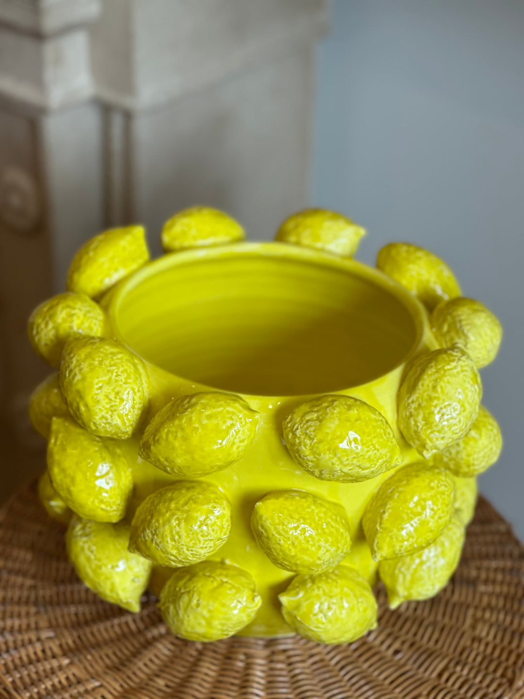 Large Italian Lemon Vase