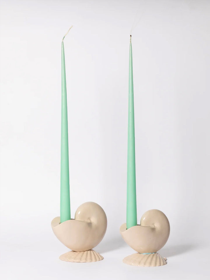 Nautilus Candle Holder - Bianco