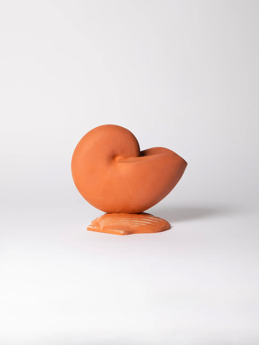 Nautilus Candle Holder - Terracotta