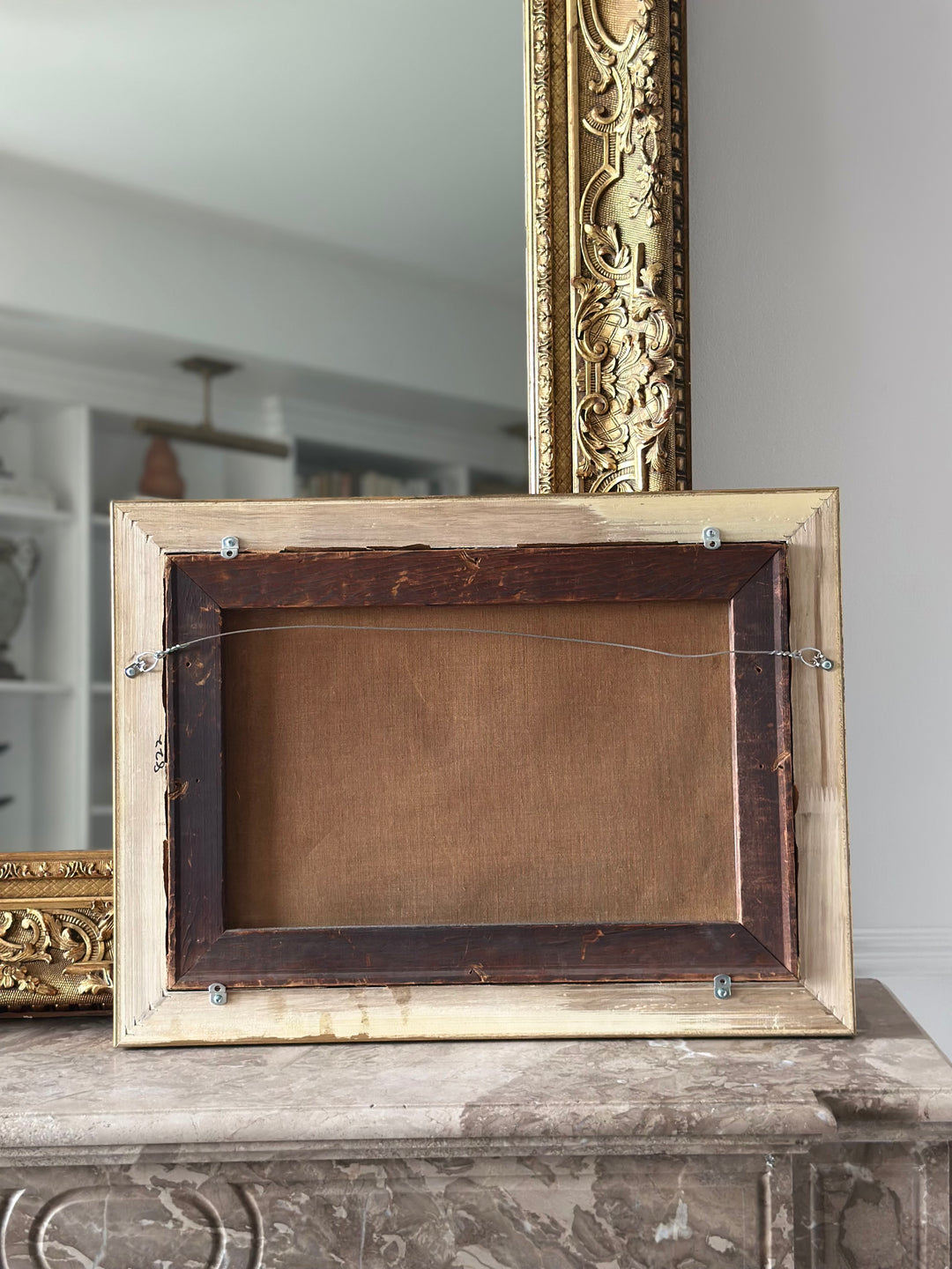 Portrait of a White Horse in a Stable Interior, English School, Late 19th Century