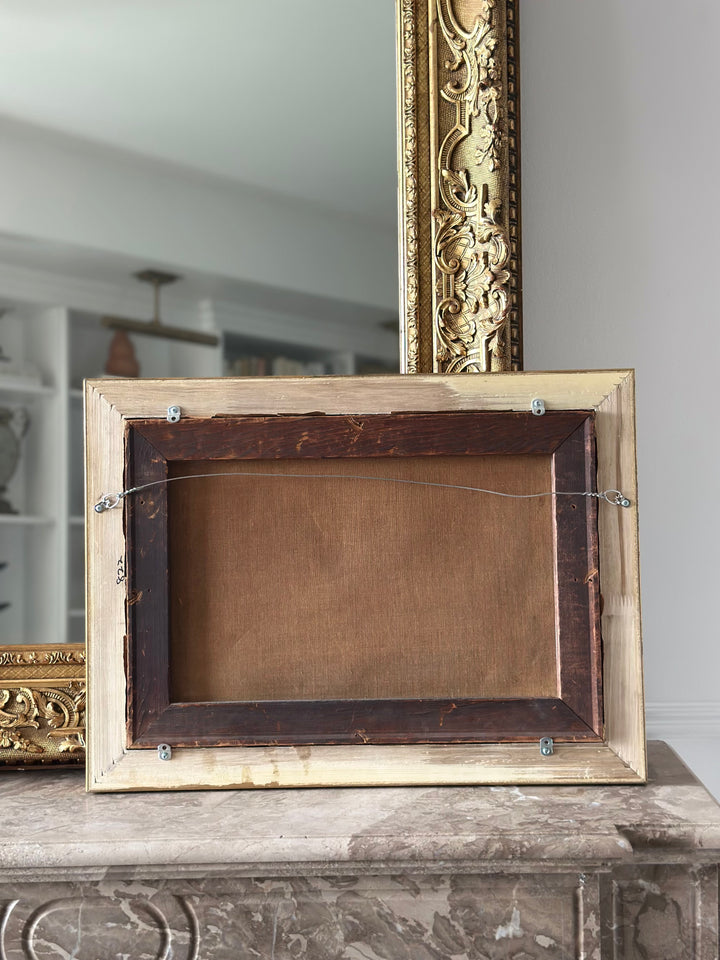 Portrait of a White Horse in a Stable Interior, English School, Late 19th Century
