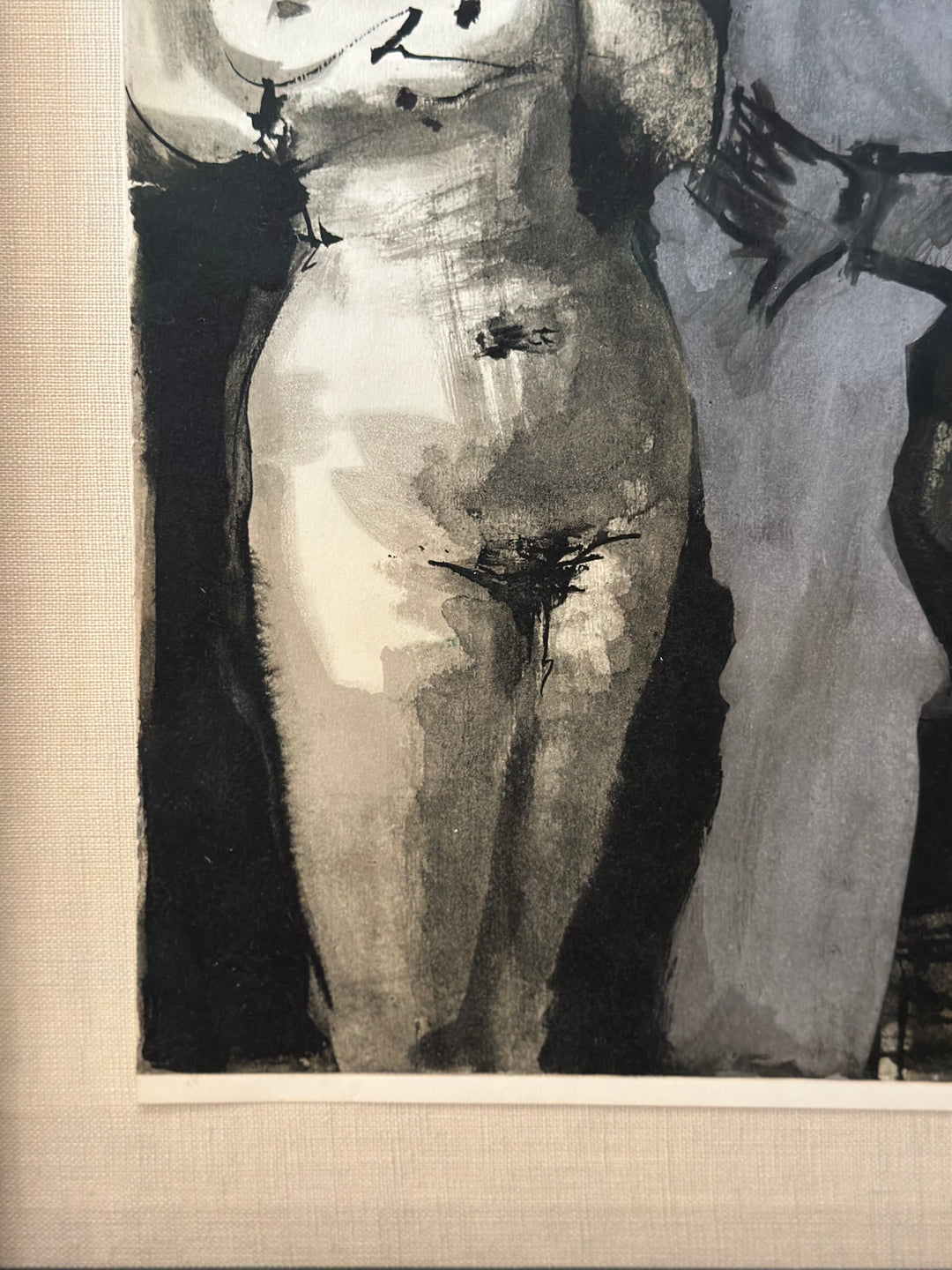 Theatrical Study of a Nude and Man -
 Heliogravure - Pablo Picasso - 1954