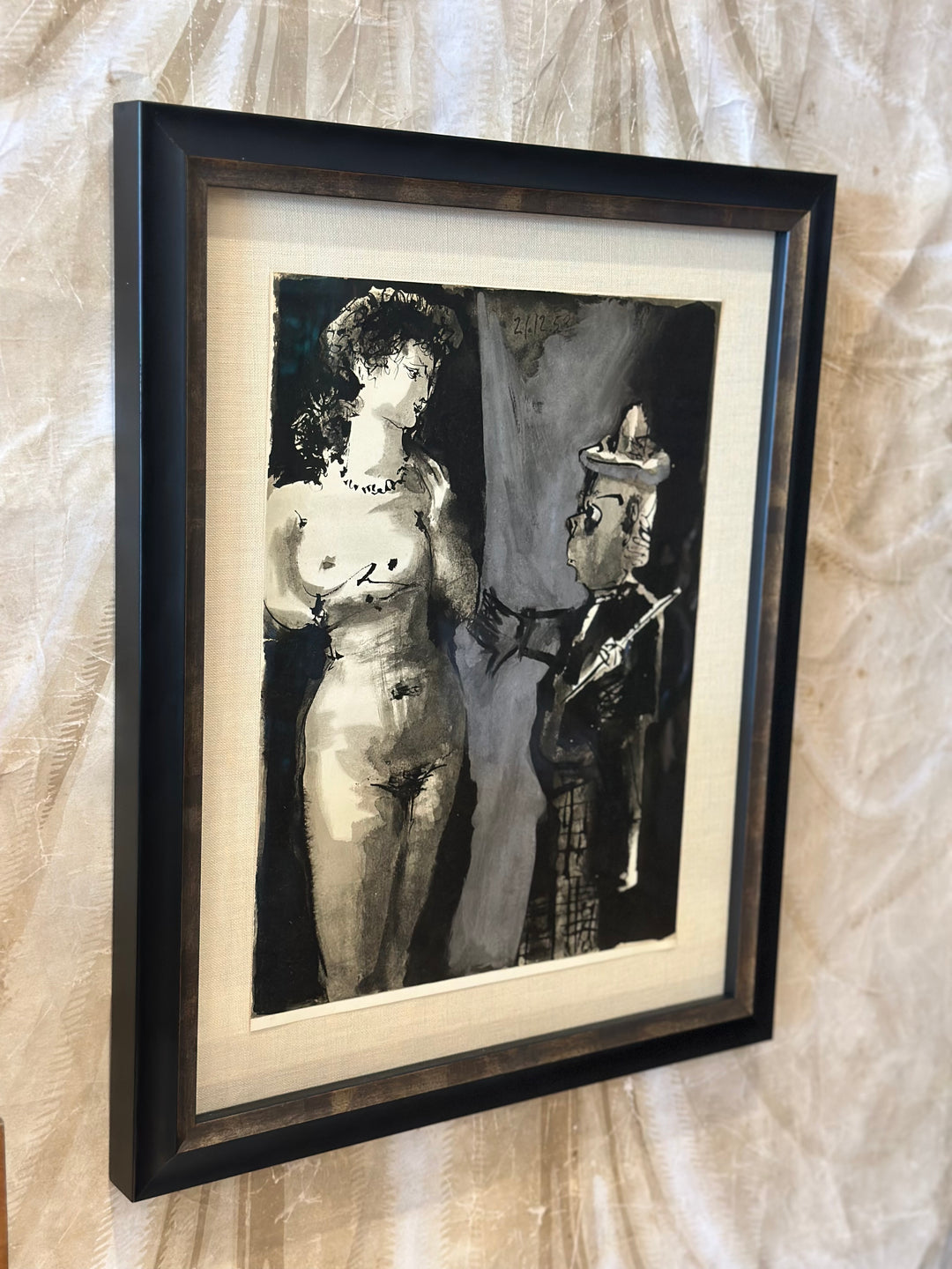 Theatrical Study of a Nude and Man -
 Heliogravure - Pablo Picasso - 1954