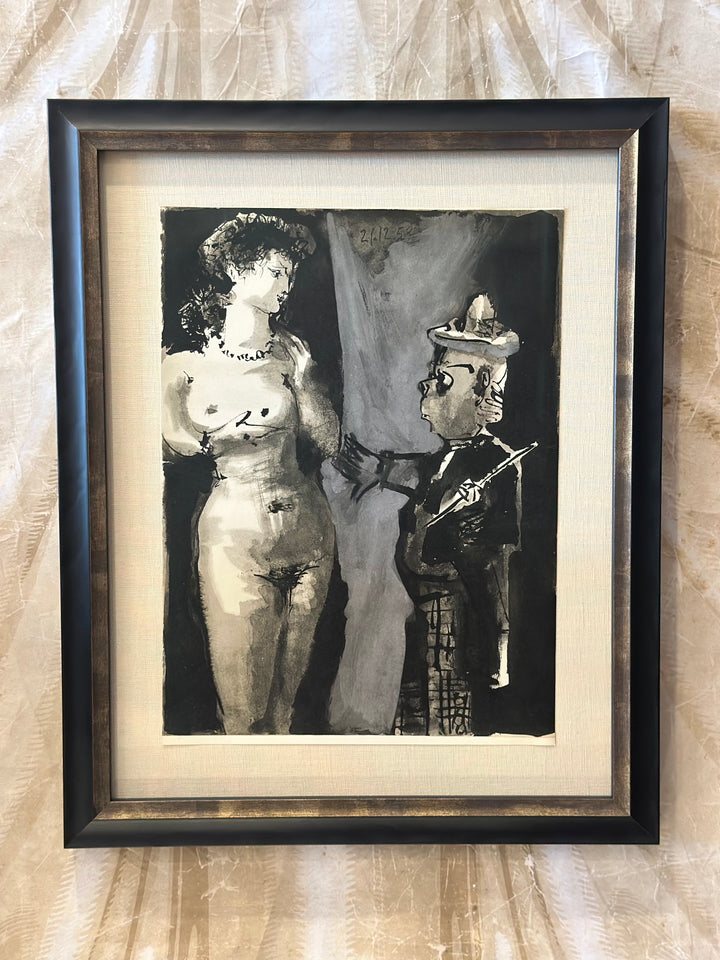 Theatrical Study of a Nude and Man -
 Heliogravure - Pablo Picasso - 1954