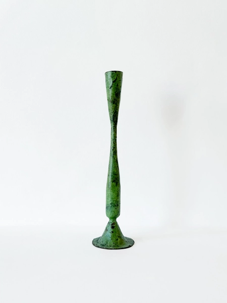 Verdigris Iron Candle Holder