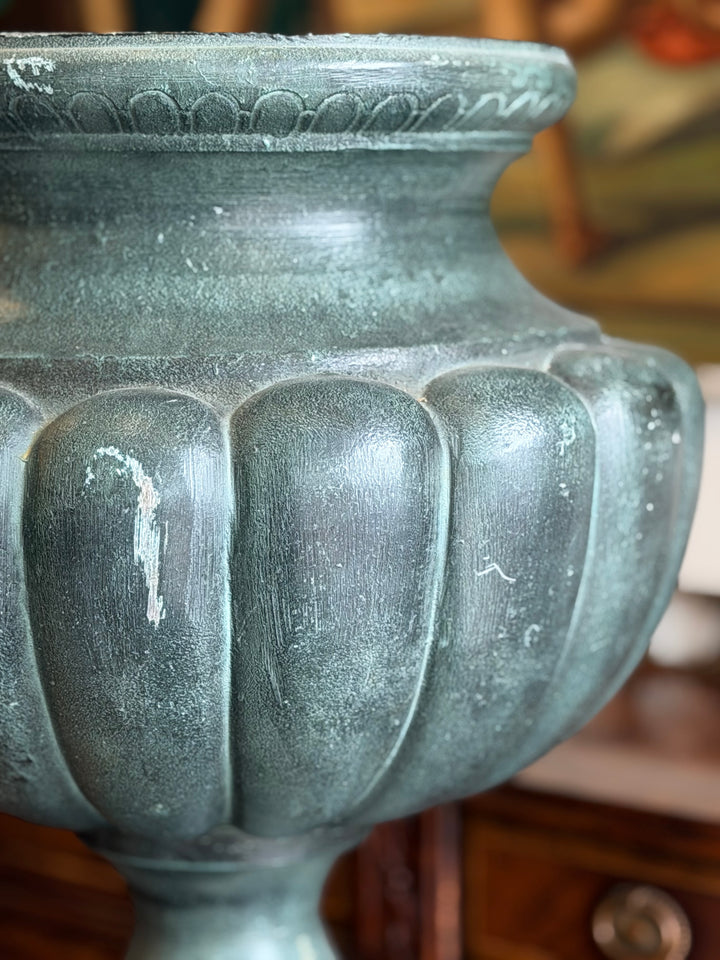 Verdigris Metal Classical Garden Urn