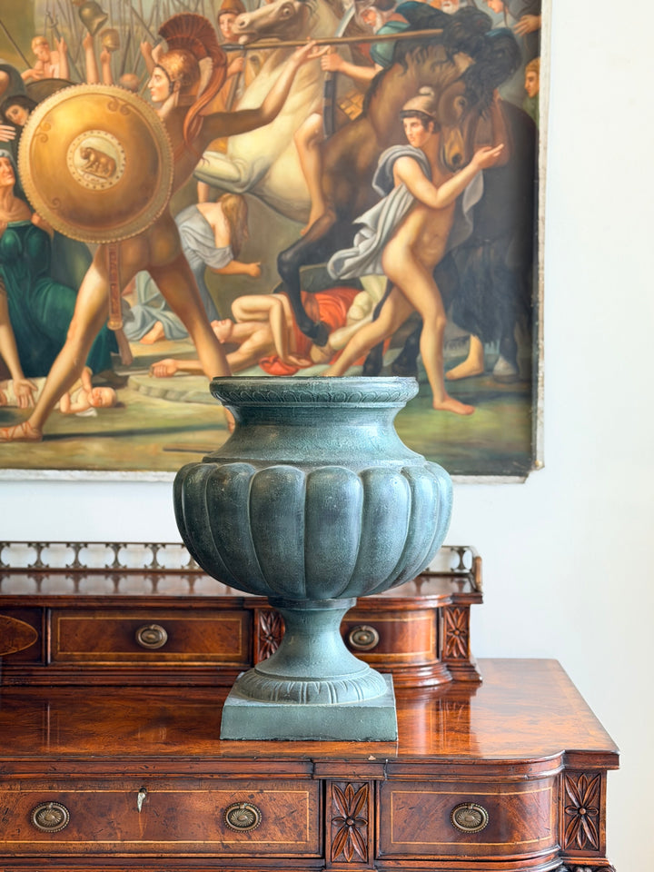 Verdigris Metal Classical Garden Urn